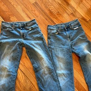 American eagle jeans 28x34 two pair